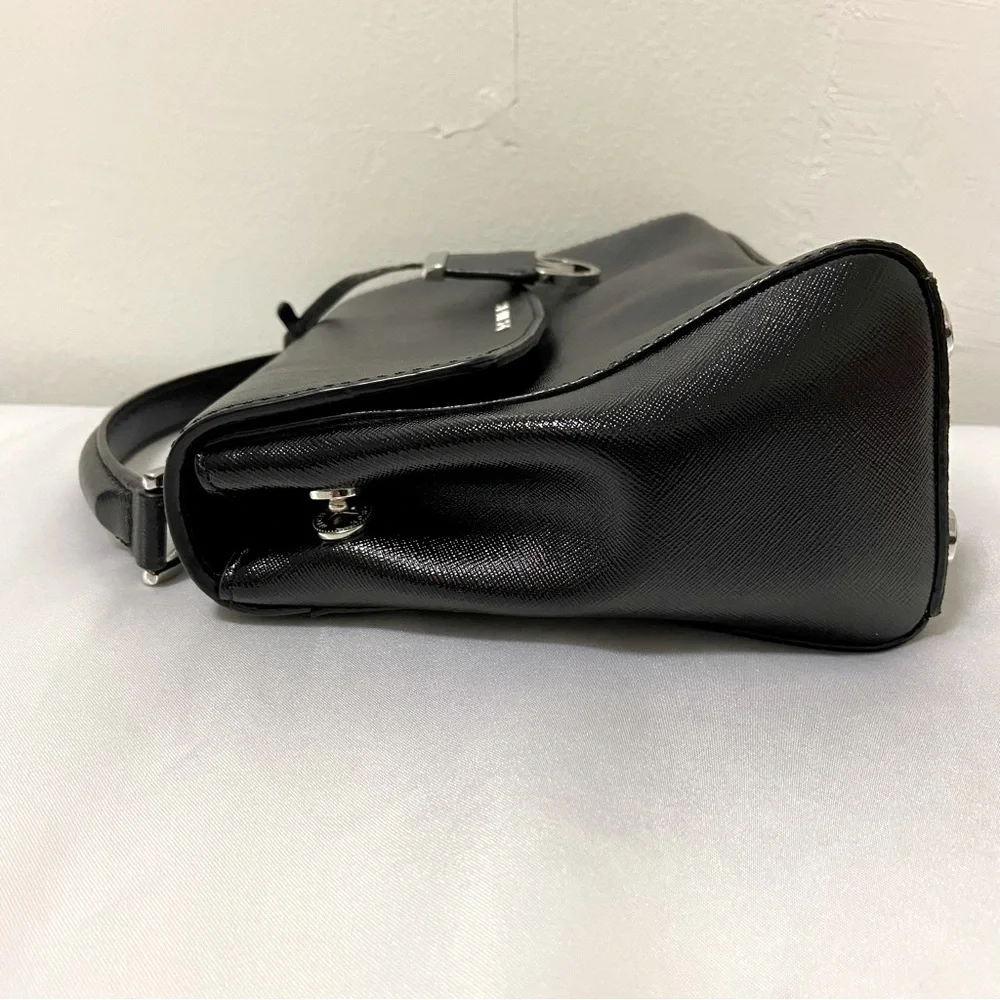 MICHAEL Michael Kors Satchel Top Handle Leather Crossbody Bag Small